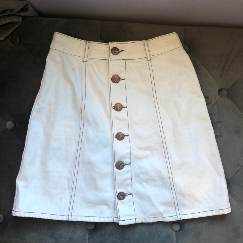 With Denim Mini-Skirt size 2